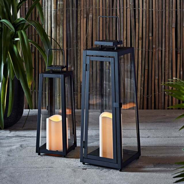 Porto Solar Metal Lantern Bundle - image 1