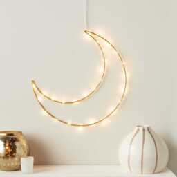 30cm Gold Osby Moon Battery Light - thumbnail 2