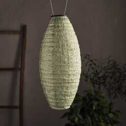 Tyvek Green Moroccan Hanging Solar Lantern - thumbnail 2