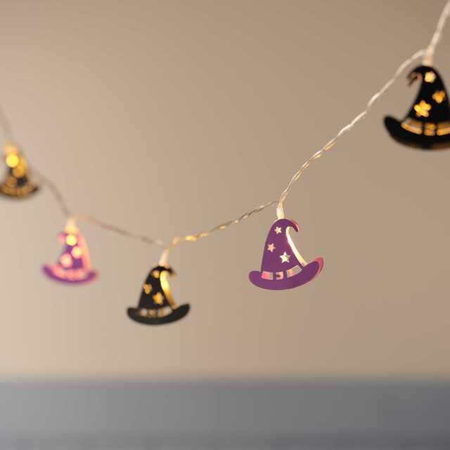 10 Witch Hat Halloween LED Fairy Lights - image 1