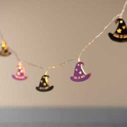 10 Witch Hat Halloween LED Fairy Lights - thumbnail 1