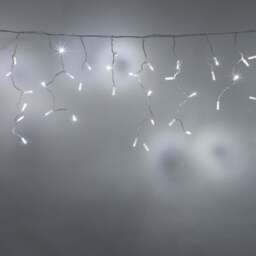 Core Connect 4m 128 White Connectable Icicle Lights Clear Cable - thumbnail 1