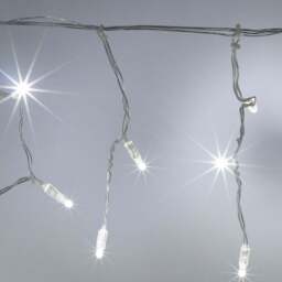 Core Connect 4m 128 White Connectable Icicle Lights Clear Cable - thumbnail 2