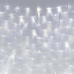 Core Connect 12m x 2m 840 White Connectable Net Lights Clear Cable - thumbnail 2