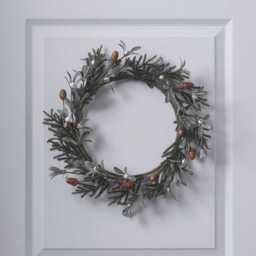 40cm Classic Acorn & Winter Foliage Wreath