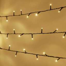 Essential Connect 20m 200 Warm White Connectable Fairy Lights Green Cable