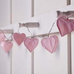 10 LED Paper Heart Battery Fairy Lights - thumbnail 2