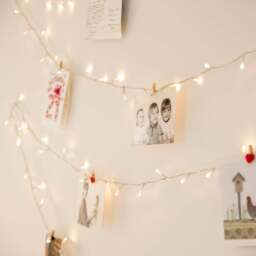 100 Warm White LED Fairy Lights On Clear Cable - thumbnail 1