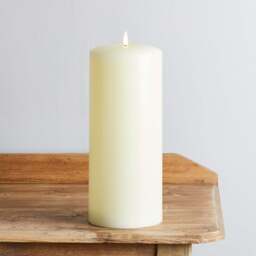 TruGlow® Ivory LED Chapel Candle 30cm With Remote Control
