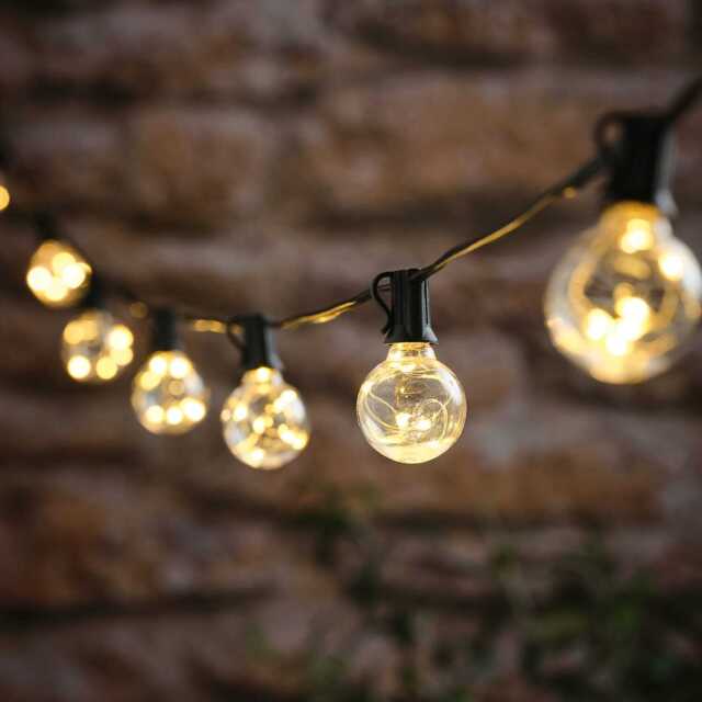 10 Globe Outdoor Solar Micro Festoon Lights - image 1