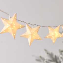 1.8m Paper Star LED Christmas String Lights - thumbnail 2