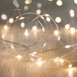 6 Set of 20 Warm White Micro Fairy Lights - thumbnail 1