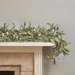 2m Pre Lit Oversized Mistletoe Christmas Garland - thumbnail 2