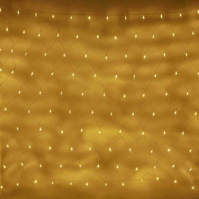 Essential Connect 4m x 1.5m 280 Warm White Connectable Net Lights Clear Cable - image 1