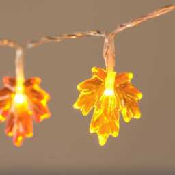 20 Maple Leaf LED Fairy Lights - thumbnail 2