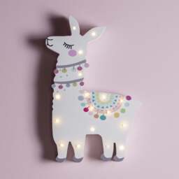 Llama Del Rey Battery Children's Wall Light - thumbnail 1