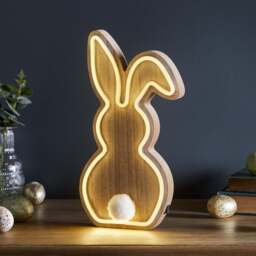 Wooden Bunny Neon Light - thumbnail 2