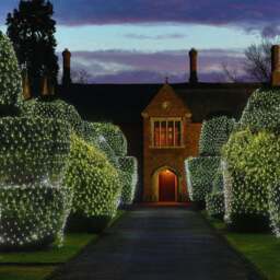 Core Connect 12m x 2m 840 White Connectable Net Lights Green Cable - thumbnail 1