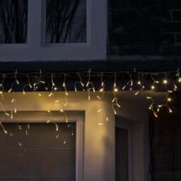 Core Connect 8m 256 Warm White Connectable Icicle Lights Clear Cable - thumbnail 2