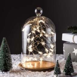 40 Warm White Star Micro Battery Fairy Lights - thumbnail 2