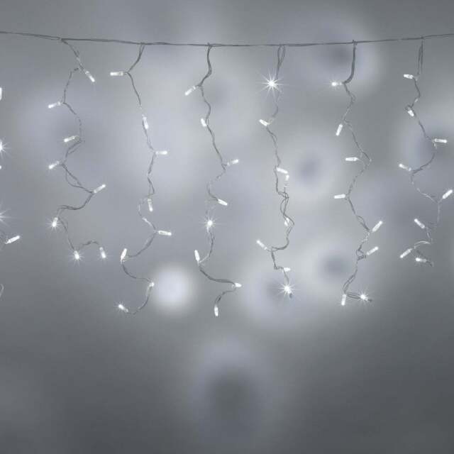 Core Connect 8m x 1m 384 White Connectable Curtain Lights Clear Cable - image 1
