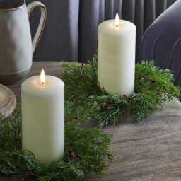 15cm Red Berry Candle Ring Duo - thumbnail 2