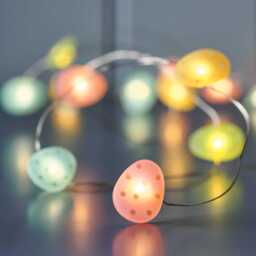 20 Easter Egg Micro LED Battery Fairy Lights