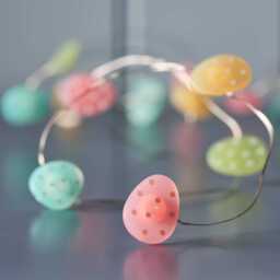 20 Easter Egg Micro LED Battery Fairy Lights - thumbnail 2