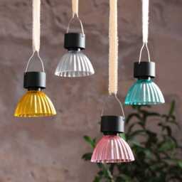 4 Lustre Pastel Solar Hanging Lights - thumbnail 2
