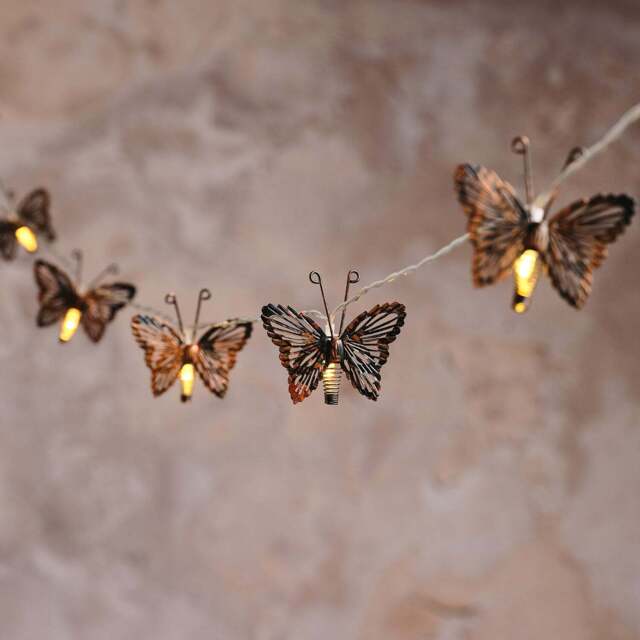 10 Butterfly Solar Fairy Lights - image 1