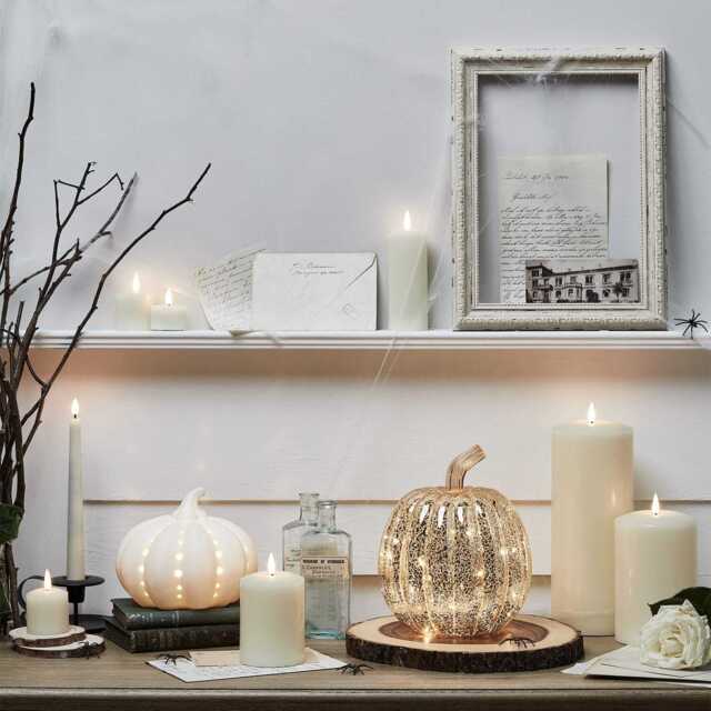 Halloween Neutral Pumpkin & Candle Bundle - image 1
