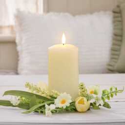 Spring Wreath for Single Candle - thumbnail 2