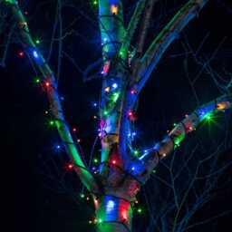 Plus Connect 55m 550 Multi Coloured Connectable Fairy Lights Black Cable - thumbnail 2