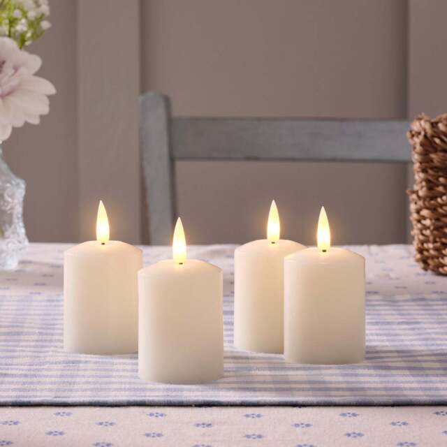 4 Rechargeable TruGlow® Votive Candles - image 1