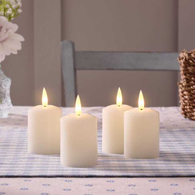 4 Rechargeable TruGlow® Votive Candles - image 1