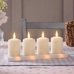 4 Rechargeable TruGlow® Votive Candles - thumbnail 2