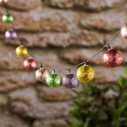 20 Solar USB Moroccan Metal String Lights - thumbnail 2