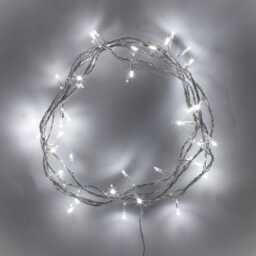 50 White LED Fairy Lights On Clear Cable - thumbnail 1