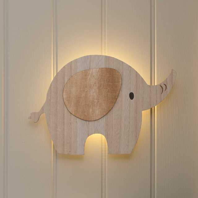 Ernie Elephant Children's Wall Light - image 1