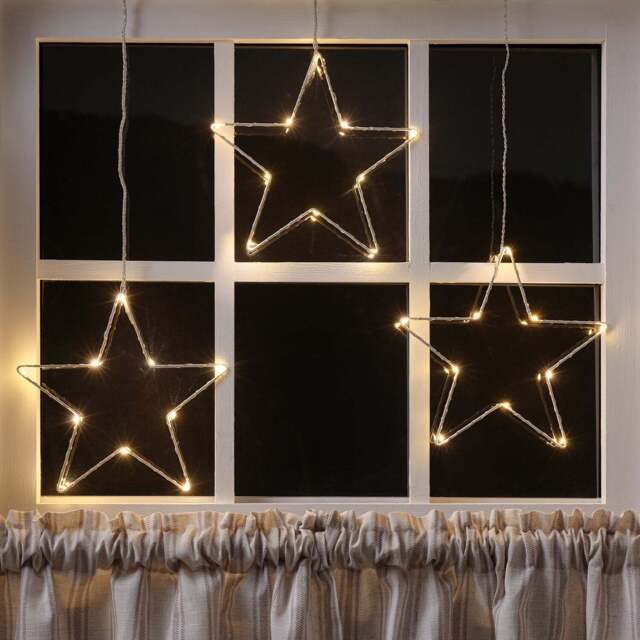 Osby Star Trio Christmas Window Light - image 1