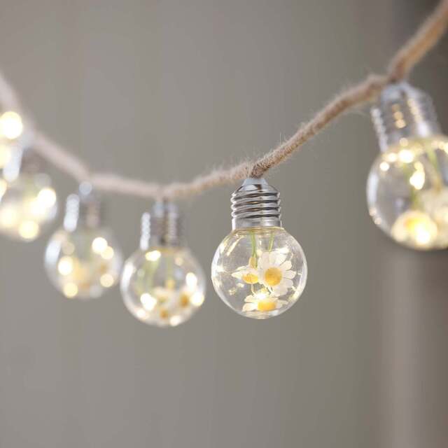 10 Daisy Micro Battery Festoon Lights - image 1