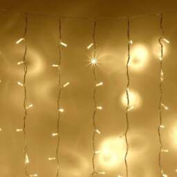 Core Connect 2m x 3m 288 Warm White Connectable Curtain Lights Clear Cable - thumbnail 2