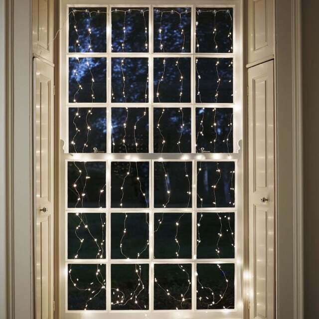 200 Warm White Micro LED Curtain Light - image 1