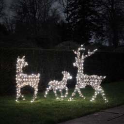 Dual LED Studley Light Up Reindeer Family - thumbnail 2