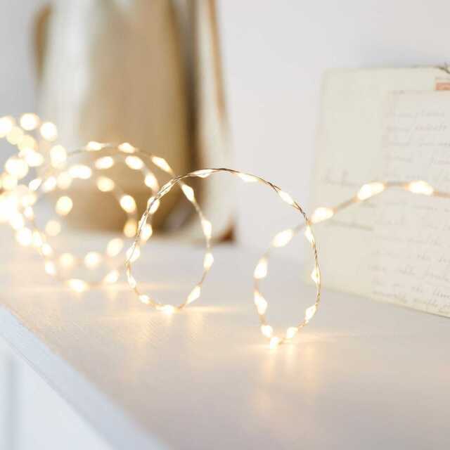 378 Warm White LED Bead Micro Fairy Light - image 1