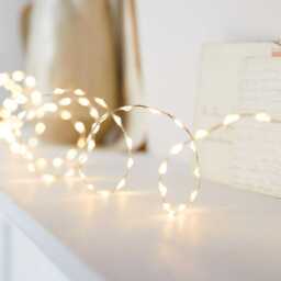 378 Warm White LED Bead Micro Fairy Light - thumbnail 1