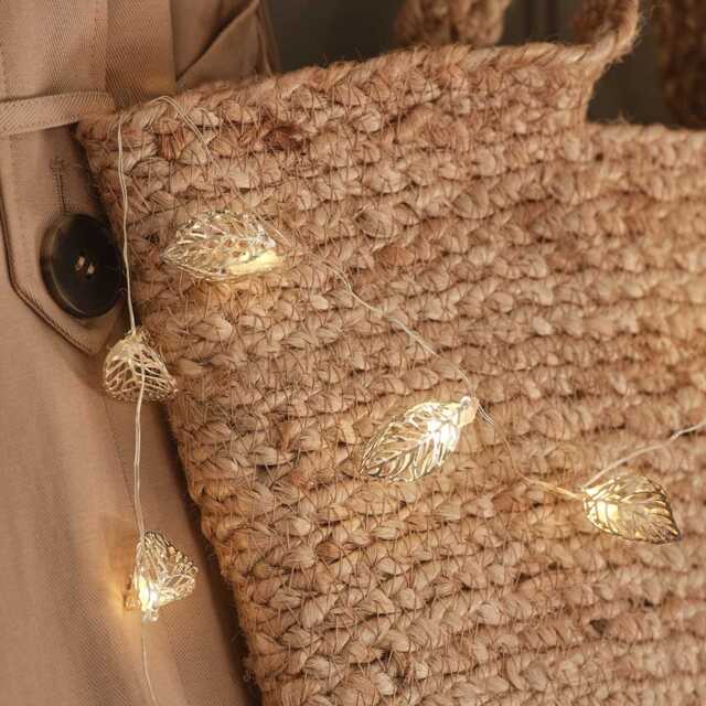 20 Silver Leaf Micro Fairy Lights - image 1