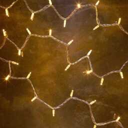 Pro Connect 10m 100 Warm White Connectable String Lights White Cable