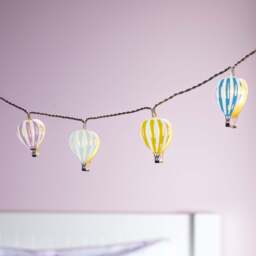 12 Hot Air Balloon Battery Children's Fairy Lights - thumbnail 1