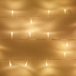 50 Warm White LED Indoor Fairy Lights On Clear Cable with Remote - thumbnail 1